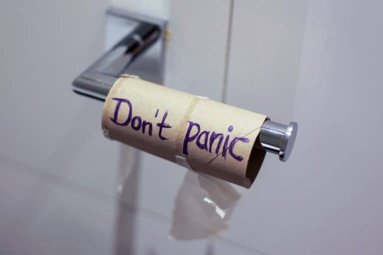 Empty Toilet Paper Holder Dont Panic