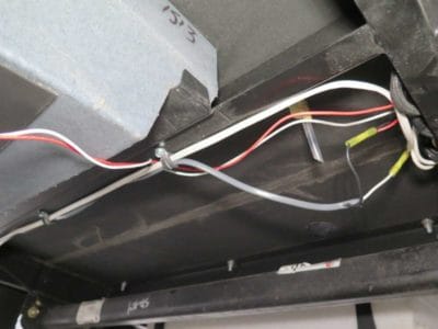 RV tank heating pads installed