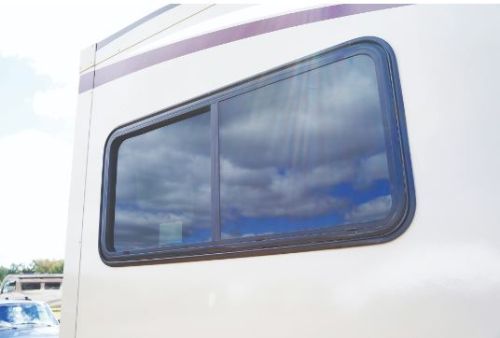 Example of a dual-pane glass slider RV window