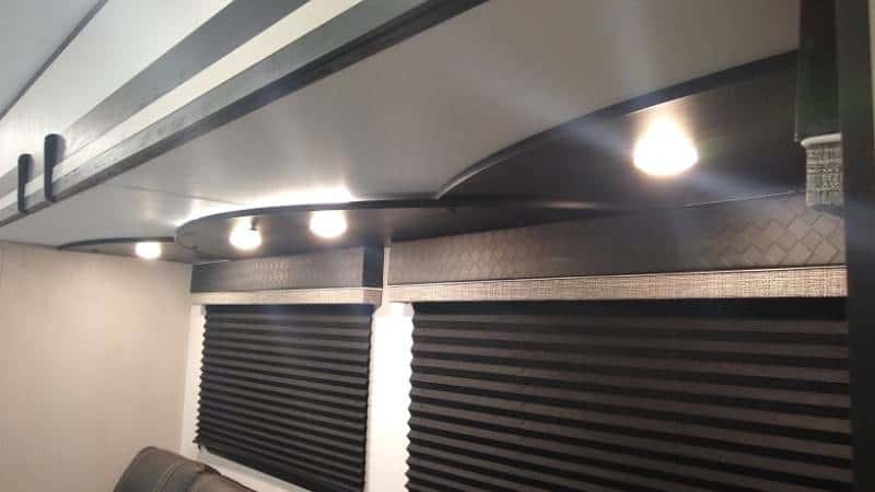 RV overhead ceiling recessed can lights